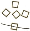 5 15x5mm Gold Square Frames